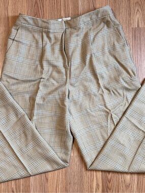 Talbots Men's Tan Plaid Chinos